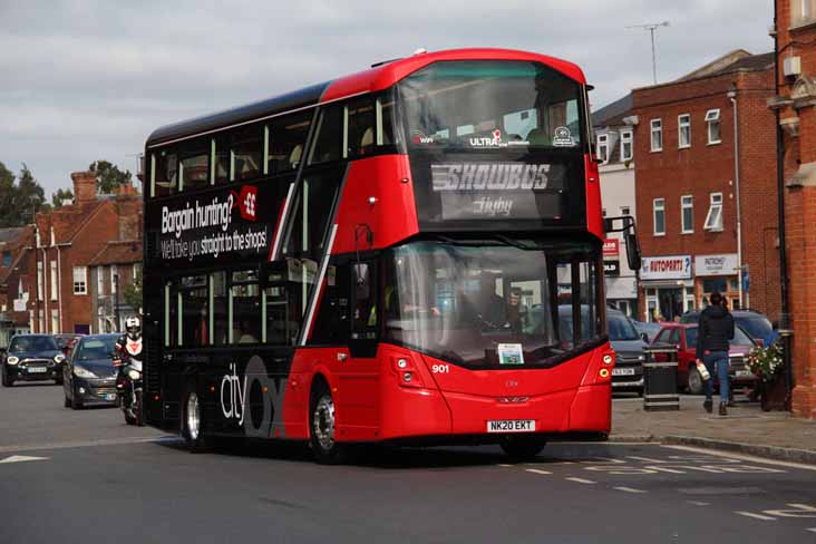 Oxford Wright Streetdeck 901 SHOWBUSflyby